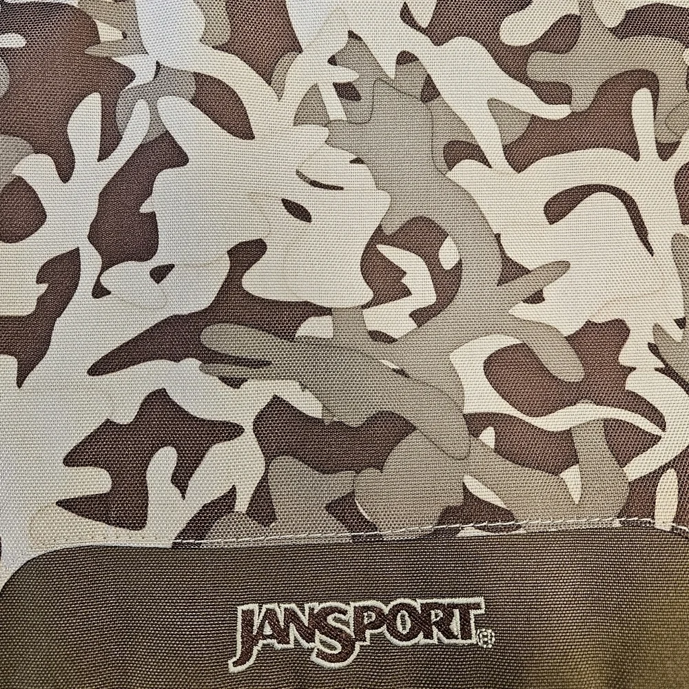 Jansport Camo Laptop Backpack Wide Strap Bag